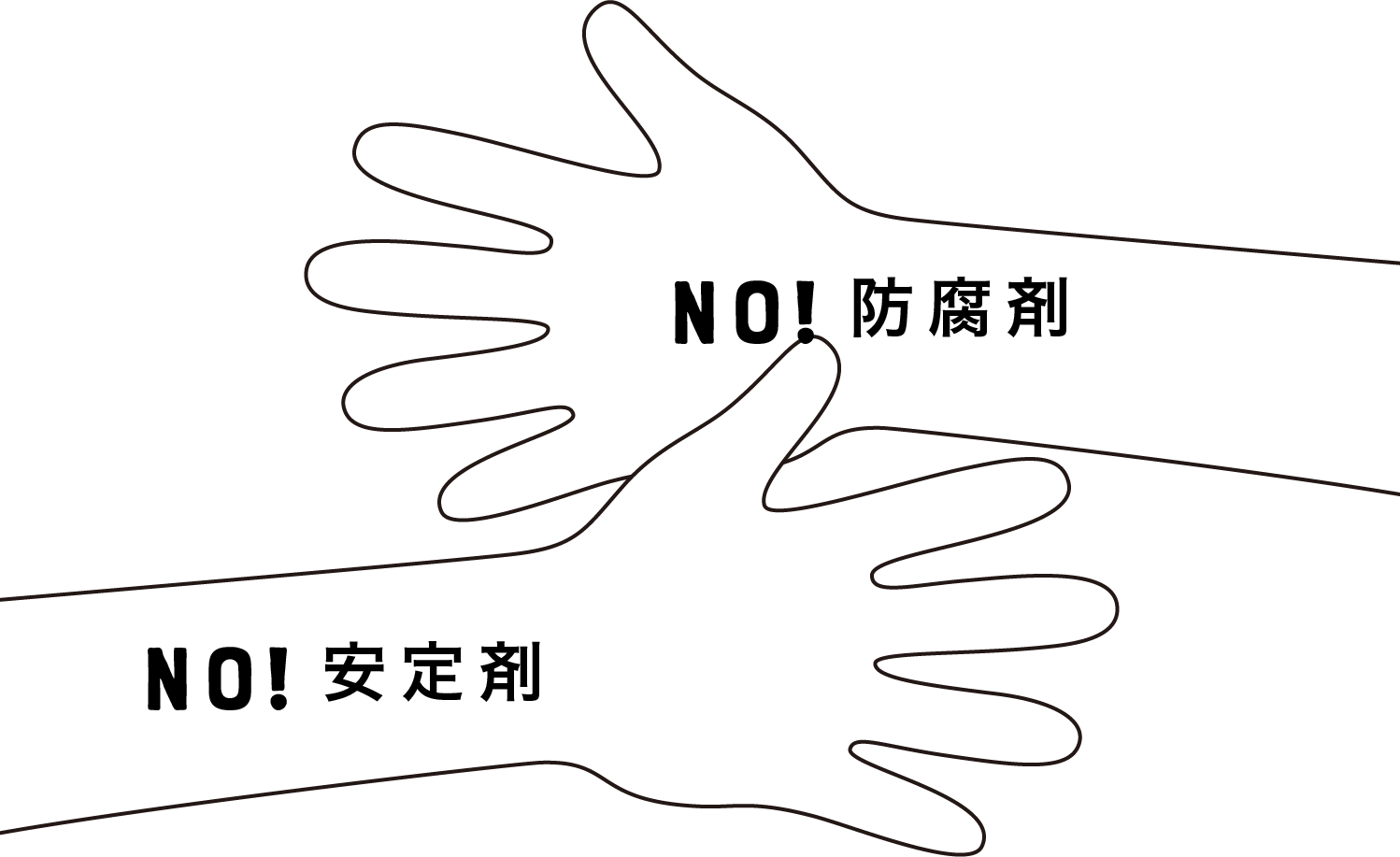 NO!防腐剤 NO!安定剤